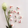 Calcomanía de Corazón de Melocotón Cuentas de Cerámica con Perlas Cuentas de Cerámica Estilo Chino Accesorios Hechos a Mano para DIY Pulsera Accesorios para Collar Material