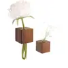 Madera Maciza Creativo Arreglo Floral Magnético Tubo de Ensayo Imán para Refrigerador Simple Adorno de Decoración para el Hogar Imán Magnético para Refrigerador de Madera Maciza