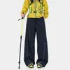 Calça Tática Paratrooper com Design de Costura Contrastante Estilo Montanha para Homens e Mulheres, Primavera Caminhada e Montanhismo Cor Sólida Funcional Secagem Rápida Calça Esportiva