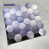 Mosaico telha hexagonal Placa de plástico de alumínio adesivo de parede nórdico auto-adesivo cozinha banheiro banheiro fundo parede decoração de casa materiais de construção