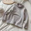 [En Stock] Camiseta Térmica de Lana de Oveja de una Pieza para Niñas, Invierno Nuevo, con Cuello Alto Medio Engrosado para Niños