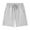 [Personalização Profissional] Calças Masculinas de Verão 360g, Calças de Cinco Pontos Cor Sólida, Shorts Casuais de Malha Masculinos
