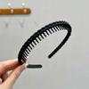 Diadema Nueva Dentada Antideslizante 2024 Diadema para Mujer Clip para el Cabello Presionado Adorno para el Cabello Viaje Gruta Plástico para Lavar la Cara