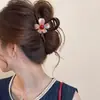 Pinza para el Cabello Floral Coreana para Mujer, Pasador Grande de Lujo de Alta Gama para Cabello Grueso, Exquisita Pinza para el Cabello de Moño