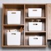 Caja de almacenamiento simple de gran capacidad para el hogar, dormitorio, ropa interior, productos para el cuidado de la piel, artículos de tocador, caja de almacenamiento superpuesta
