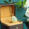 Colgante de jade hetiano natural para mujer, pulsera de jade hetiano con incrustaciones de cobre fresco, regalo de moda para novia.