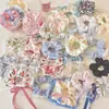 Scrunchie de Alta Qualidade Estilo Coreano para Mulheres, Elástico de Cabelo com Laço de Tecido da Moda, Acessório de Cabelo Corda para Coque Doce e Fofo