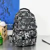 Mochila Grande de Estilo Cómic en Blanco y Negro de Moda, Estilo Callejero Americano, Soleada y Atractiva, Mochila Escolar Resistente para Chicos de Secundaria