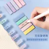 Adesivos Transparente Coloridos Fluorescentes para Pets, Marcadores de Página, Adesivos Autoadesivos à Prova d'Água para Estudantes, Etiquetas de Classificação, Adesivos Escrevíveis