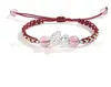 Pulsera tejida a mano de plata de ley 999 valiente para hombres y mujeres este año tendencia nacional cuerda de mano regalo ventas directas de fábrica