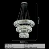 Candelabro de Cristal de Lujo Ligero para Sala de Estar Duplex 6 Nuevo para Villa Duplex Techo Alto Luz Principal Luz para Vestíbulo de Hotel Hierro Forjado