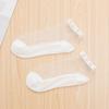 Primavera y verano nuevo calcetines de tarjeta de perlas transparentes niñas dulces calcetines cortos japoneses cara fondo antideslizante calcetines de fábrica