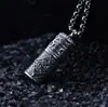 Collar con colgante de plata de ley S925 para hombres y mujeres estilo retro mantra de seis palabras Buda estilo encuadernación caja Gawu colgante venta al por mayor