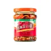 Aceite rojo Huichuan Flammulina velutipes botella de 175g platos para servir Flammulina velutipes picante enlatada Pleurotus erata brotes de bambú