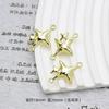 Estilo Chanel retro todo a juego Colgante Dorado lazo flor de ciruelo corazón placa redonda cuadrada accesorios para joyería diy