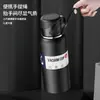 Taza Termo de Gran Capacidad para Hombres y Mujeres, Taza de Té, Tetera Portátil para Exteriores de Acero Inoxidable 316, Grabado de Logo Personalizado