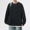 Sudadera estilo americano de dos piezas falsas tie-dye para hombre, nuevo modelo primavera 2026, corte holgado, talla grande, top de manga larga, dos piezas falsas