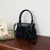 Bolso de mano de lunares de alta costura estilo coreano para mujer, nuevo 2026, versátil y elegante, para el día a día, viajes, hombro y cruzado