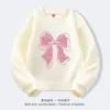 Lindo Lazo Rosa Ropa Dulce para Niña Primavera y Otoño Nuevo Suéter Infantil de Manga Larga Pulóver Ropa de Princesa