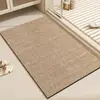 Tapete de Banheiro de Lama Diatomácea de Luxo Leve Absorção de Água Secagem Rápida Antiderrapante Tapete para Pés Resistente à Sujeira Tapete de Chão para Banheiro Doméstico