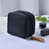 Bolsa de maquiagem envelope vermelho de boca portátil coreana mini bolsa de armazenamento quadrada à prova d'água para pó compacto atacado