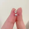 Brincos de Maçã Pequenos e Fofos para Mulheres, Mini Brincos Simples e Exquisitos, Design de Nicho, Brincos para Piercing para Ir para a Faculdade/Trabalho