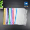 Bolsa con cremallera de PVC esmerilado B5/B6 Bolsa de almacenamiento para cuaderno de viajero de PVC Recambio de núcleo interior para libro de hojas sueltas