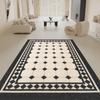 Tapete de entrada de anillo de seda para puerta, tapete para puerta, alfombra para puerta, estilo crema francés claro, tapete de corte para entrada doméstica, antideslizante