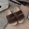 Pantuflas peludas estilo Birkenstock para mujer, nueva colección otoño/invierno 2026, con diseño de doble tira, suelas gruesas, ajuste cómodo, estilo versátil y adecuadas tanto para interiores como para exteriores