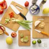 Tabla de cortar de bambú Tabla de cortar para cocina casera Engrosada Rectangular Tabla de cortar para frutas Grande, Mediana y Pequeña Tabla de cortar de doble cara Se puede personalizar