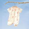 Roupas para Recém-nascidos Macacão Curto de Bebê Verão Fino Unissex para Bebê Roupas de Escalada Harper Pijama Sem Costura
