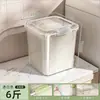 Cubo de Arroz Doméstico a Prueba de Insectos y Humedad Barril Sellado Cubo de Arroz Tanque Contenedor de Almacenamiento de Harina de Arroz Gran Capacidad Cubo Caja de Arroz para Fideos