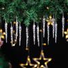 Suministros para el Festival de Navidad Transfronterizo Colgante de Hielo Transparente Carámbano Decoración para Árbol de Navidad Colgante Roscado Colgante para Colgar