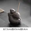 Bandeja Cerámica Creativa para Portainciensos con Diseño de Ratón de la Suerte para Uso Doméstico Suministros Budistas