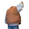Chaleco de Algodón para Herramientas Niños Otoño e Invierno 2024 Nuevo Chaleco sin Mangas Estilo Americano Retro Chaleco Holgado con Cuello