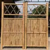 Barandilla Imitación Bambú Acero Inoxidable Construcción Nueva Rural Valla Patio Exterior Huerta Valla Barrera Seto Imitación Bambú Aleación de Aluminio