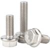 Gb5787 Perno de Brida de Cabeza Hexagonal Acero Inoxidable 304 Cabeza Hexagonal Externa Tornillo Dentado M5-M12 Rosca Completa