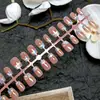Atacado do Fabricante Pontas para Nail Art, Adesivos de Unha Doces e Elegantes que Realçam a Pele, Conjunto de 30 Peças com Tiras Codificadas, Unhas Usáveis Personalizadas