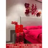 Sofá Sala de Estar Lanterna Dupla Felicidade Decorações de Casamento Quarto de Casamento Conjunto de Adesivos Longos Dupla Felicidade para Arranjo de Noivo e Noiva Atmosfera