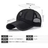 Chapéu de Malha Respirável de Verão Masculino Proteção Solar ao Ar Livre Aba de Sol Boné de Baseball Masculino Boné com Aba Moda Casual Atacado