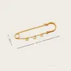 Alfiler de Seguridad Pintado de Tres Agujeros de 5 cm Color Caramelo Hebilla de Cintura Pin Dopamina Hebilla Broche Accesorios para Joyería DIY