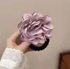 2026 Novo Estilo Prendedor de Cabelo com Toque de Luxo, Apresentando Flores Secas Realistas de Rosa, Corda de Cabelo, Elástico, Acessório para Coque, Prendedor de Cabelo para Mulheres
