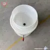Contenedor Cónico Acuático para Acuicultura con Fondo Cónico Tanque Dosificador Barril Mezclador 100L Cubo de Plástico Pequeño para Excrementos Flujo Vertical 30L Sedimentación