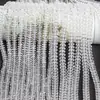 Cuentas de ábaco de ágata negro imitación color sólido negro espaciador de platillo volante cuentas de vidrio transparente ámbar accesorios para abalorios DIY