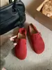 Versão em Couro~Sapatos Birkenstock Slip-on de Solado Macio para Mulheres com Salto Oculto de 3cm Sapatos Simples para Pessoa Preguiçosa 2026 Novos Mocassins Genuínos em Couro