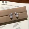 Th0230 S999 Aguja de Plata Súper Brillantes Completamente de Diamante Caballo Pequeño Pendientes de Perla 2026 Caballo Joven Lujo Pendientes de Gama Alta