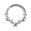 Pingente de liga de titânio F136 Brincos de argola para nariz Joias para piercing corporal de liga de titânio G23 Atacado de Piercings para Nariz