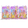 Muñeca de Princesa para Niños, Muñeca Barbie Hada de las Flores, Juguete de Disfraz de Niña Sirena, Accesorios de Caballo de Hada, Villa