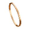 Pulsera geométrica hexagonal de panal hexagonal transfronteriza, joyería de pulsera geométrica hexagonal estrecha de panal de acero de titanio japonesa y coreana