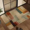 Alfombrilla de suelo de tierra de diatomeas a cuadros de retazos estilo retro chino para baño y inodoro, absorbente, de secado rápido, fácil de mantener, se puede enviar en nombre de otros